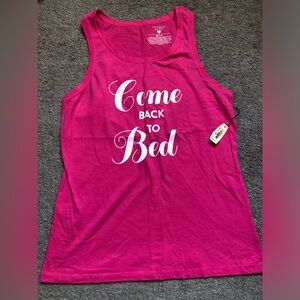 Victoria’s Secret Sleep Pink Tank Top “Come to Bed” XS New With Tag